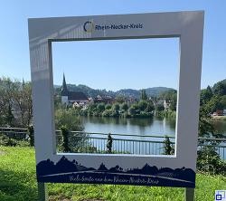 Landschaftsrahmen mit Blick auf die Altstadt von Neckargemünd