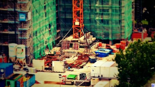 Aufnahme einer Baustelle