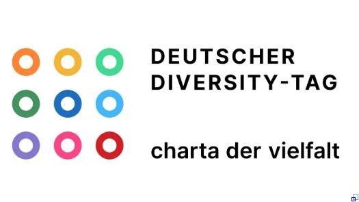 Symbolgrafik mit bunten Kreisen, die im Quadrat angeordnet sind.