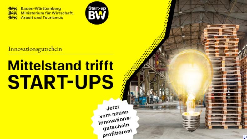 Bild: Start-up BW Werbegrafik für "Mittelstand trifft Start-ups"
