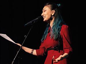 Foto einer Slammerin