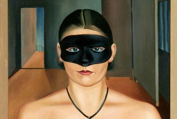 Ausschnitt aus dem Gemälde Dame mit Maske