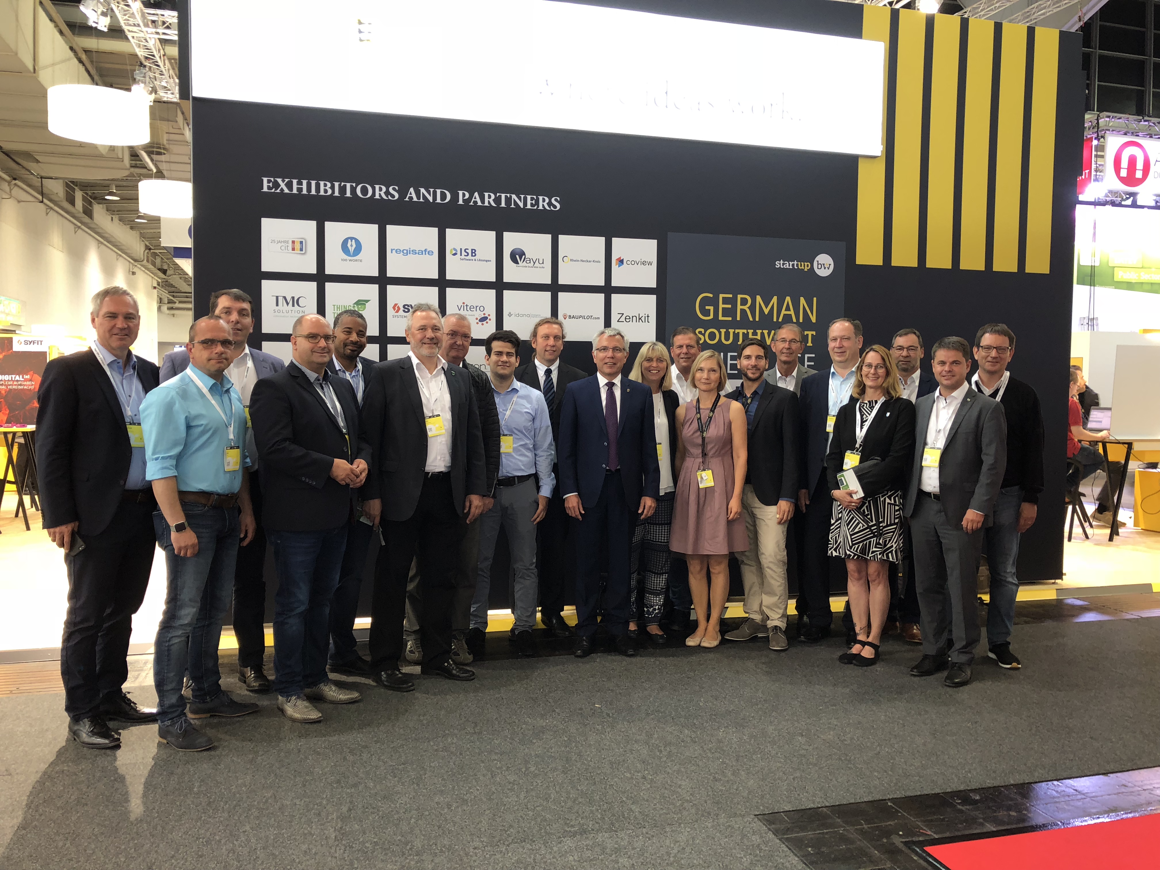 Bild: © Rhein-Neckar-Kreis Bürgermeister-Delegation auf der CEBIT 2018