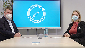 Experten des Gesundheitsamts im Gespräch
