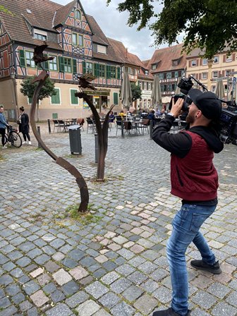 Dreharbeiten in Ladenburg