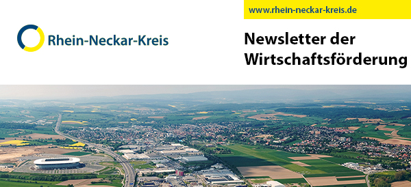 Rhein-Neckar-Kreis: Newsletter der Wirtschaftsförderung