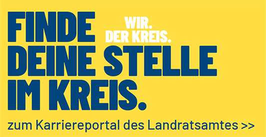 Kampagnenmotiv Karriereportal des Landratsamtes