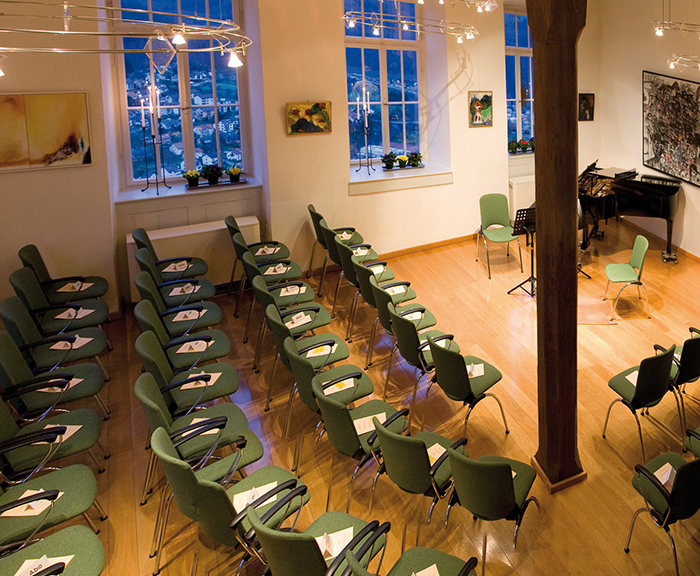 Blick in den Konzertsaal im Kommandantenhaus