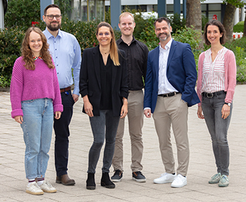 Gruppenfoto des Teams der Geschäftsstelle Klimaschutz