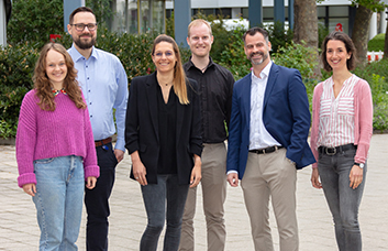 Gruppenfoto des Teams der Geschäftsstelle Klimaschutz