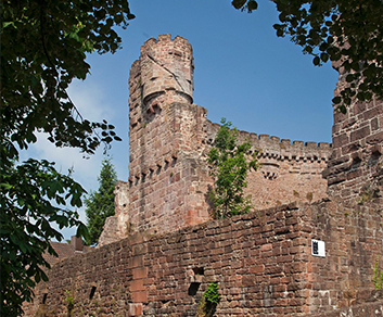 Ansicht einer Burgruine