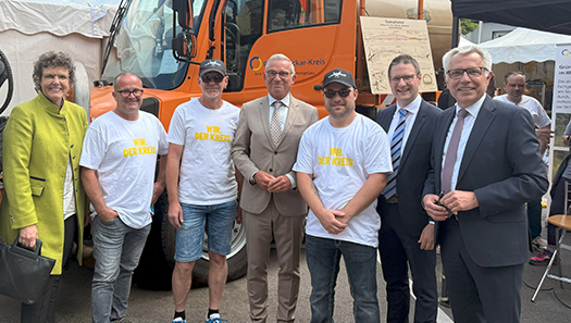Minister, Regierungspräsidentin und Landrat besuchten den Stand des Rhein-Neckar-Kreises 