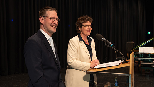 Landrat Just mit Regierungspräsidentin Felder